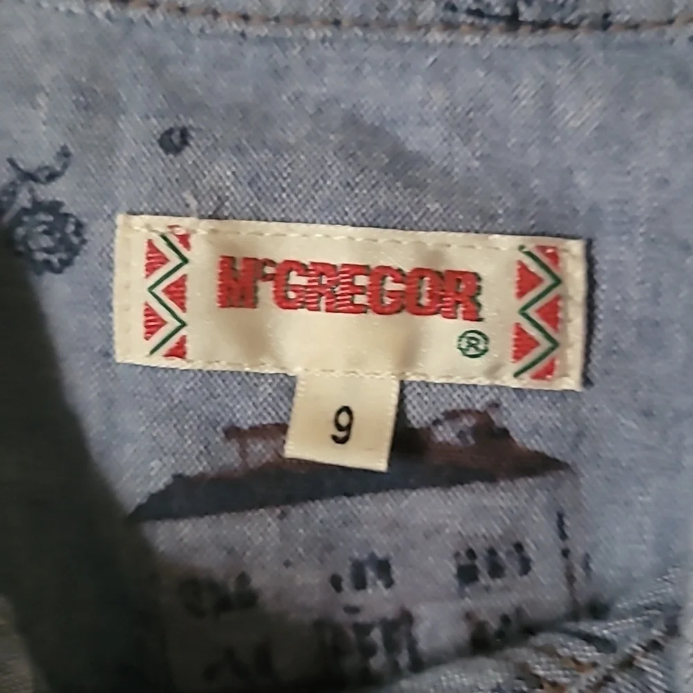 McGregor Blue Western Print Cowgirl Dress - Picture 2 of 4